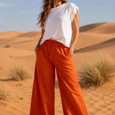 Palazzo pants Terracotta