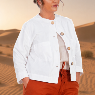 White cotton jacket