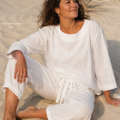 Linen set White